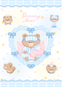 Dreamy bear (blue)