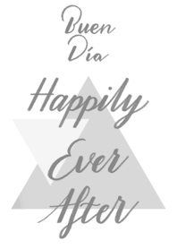 [Lettering] Happily Ever After-White