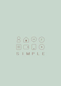 シンプル（beige green)V.684