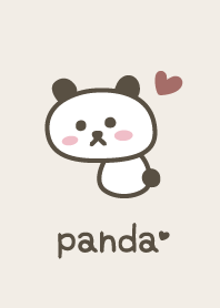 Panda*Beige*Heart