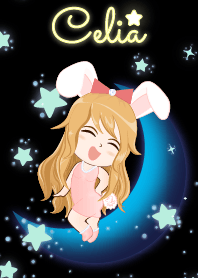 Celia - Bunny girl on Blue Moon
