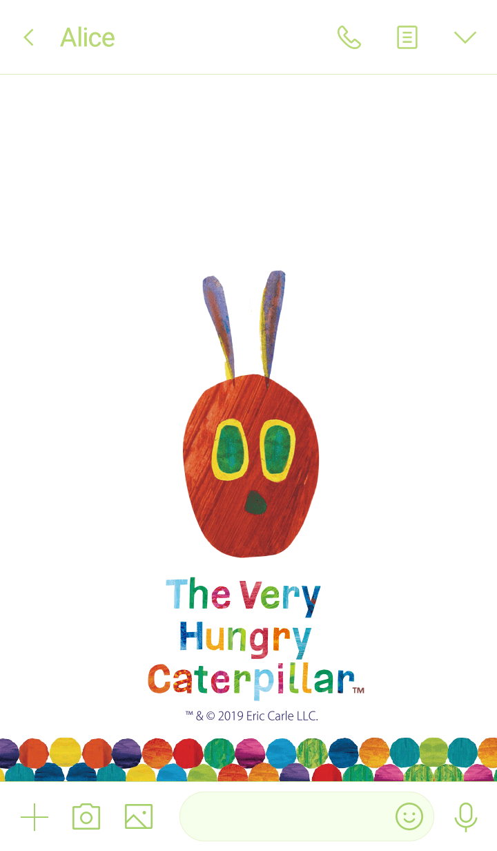 Line the very hungry caterpillar face 