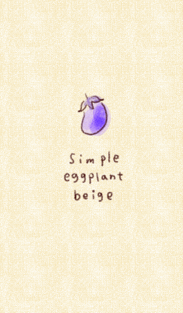 Simple eggplant beige