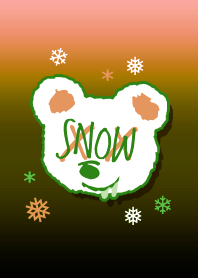 SNOW GRADATION BEAR THEME 70