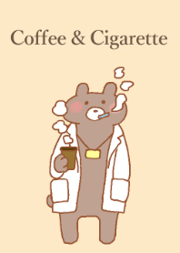Doctor Bear Coffee and Cigarette