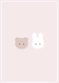 pink Simple Bear and Rabbit 03_2
