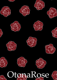 ブラックベージュ＆大人な薔薇