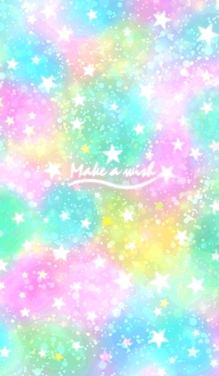 Make a wish,colorful stars