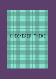 MINT GREEN CHECKERED THEME/DEEP PURPLE
