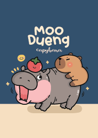 ฮัลโหลๆ ฮิปโปหมูดึ๋งกับคาปิบาร่า!