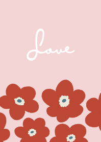 in bloom, flower o / baby pink