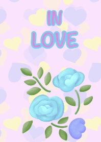 ความรักที่เเบ่งบานมีดอกกุหลาบสีฟ้า