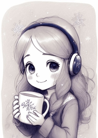 Afternoon coffee time-Sweet girl 8fCDb5