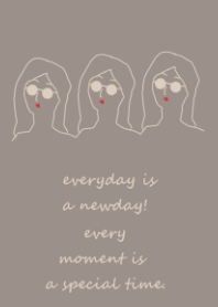 everyday is a newday (greige)