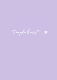 simple heart (lavender)