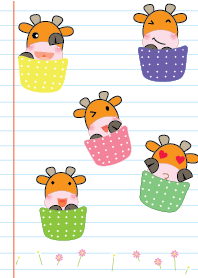 Simple cute giraffe theme v.4