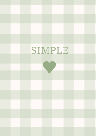 SIMPLE HEART -check milkygreen-(JP)