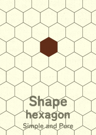 Shape hexagon Sepia