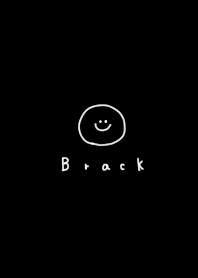 Gentle smile and black.