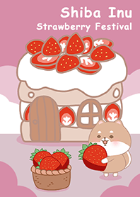 Shiba Inu/Strawberry Festival/pink3
