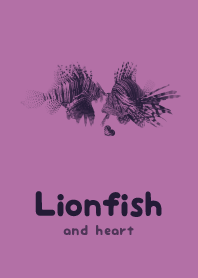Lionfish & heart Pale mobet