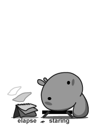 elapse ( rabbit staring-8 )