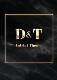 [ D&T ]  Initial Theme Gold Black