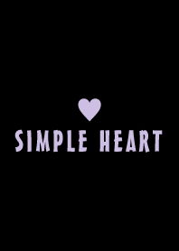 *SIMPLE HEART* BLACK&PURPLE