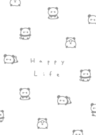 小熊貓 | white gray