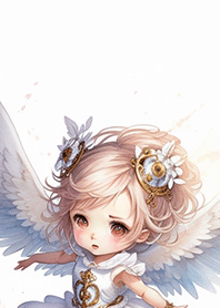 Cute Angel (White Background)