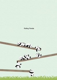 Rolling panda