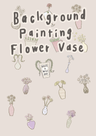 Background Painting Flower Vase