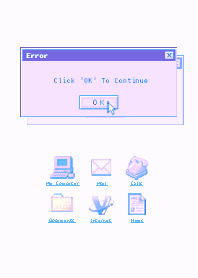 Old Computer (Color) - パープル 02