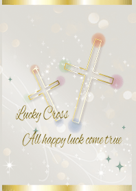 Beige & Khaki / Cross calling for luck