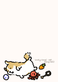Lovely Corgi -red- (long tail)