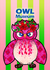 貓頭鷹.博物館 175 - Floral Rose Owl