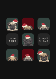 DOGS - パグ - クリスマス