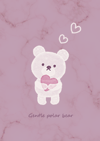 Gentle polar bear pinkpurple08_2