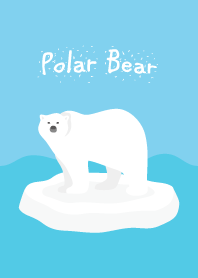 浮冰上的北極熊