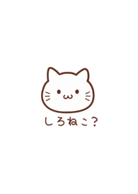 しろねこ？