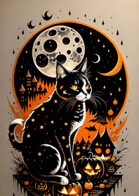 halloween cat cF61b2