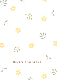 pinkbrown Small flowers and leaves 08_2