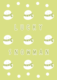 LUCKY SNOWMAN-DUSTY YELLOW GREEN