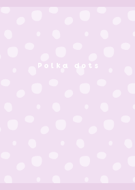 Polka dot pattern01 on light purple