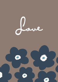 in bloom, flower na - brown