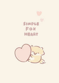 simple Fox heart beige.