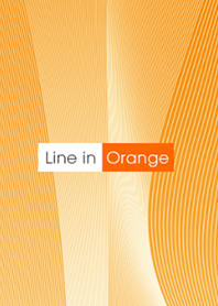 大人のアート着せ替え「Line in Orange」