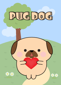 Love Emotions Pug Dog Theme