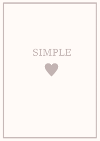 大人のシンプルハート =dusty pinkbeige=