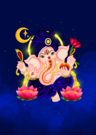 Lord Ganesha, the god of success(Blue)